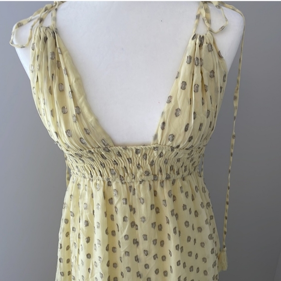 NWOT En Creme Maxi Dress with dots Medium - Picture 2 of 4